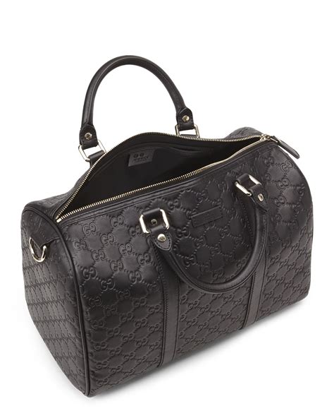 gucci joy medium boston boston bag guccissima black|Gucci Boston bag guccissima.